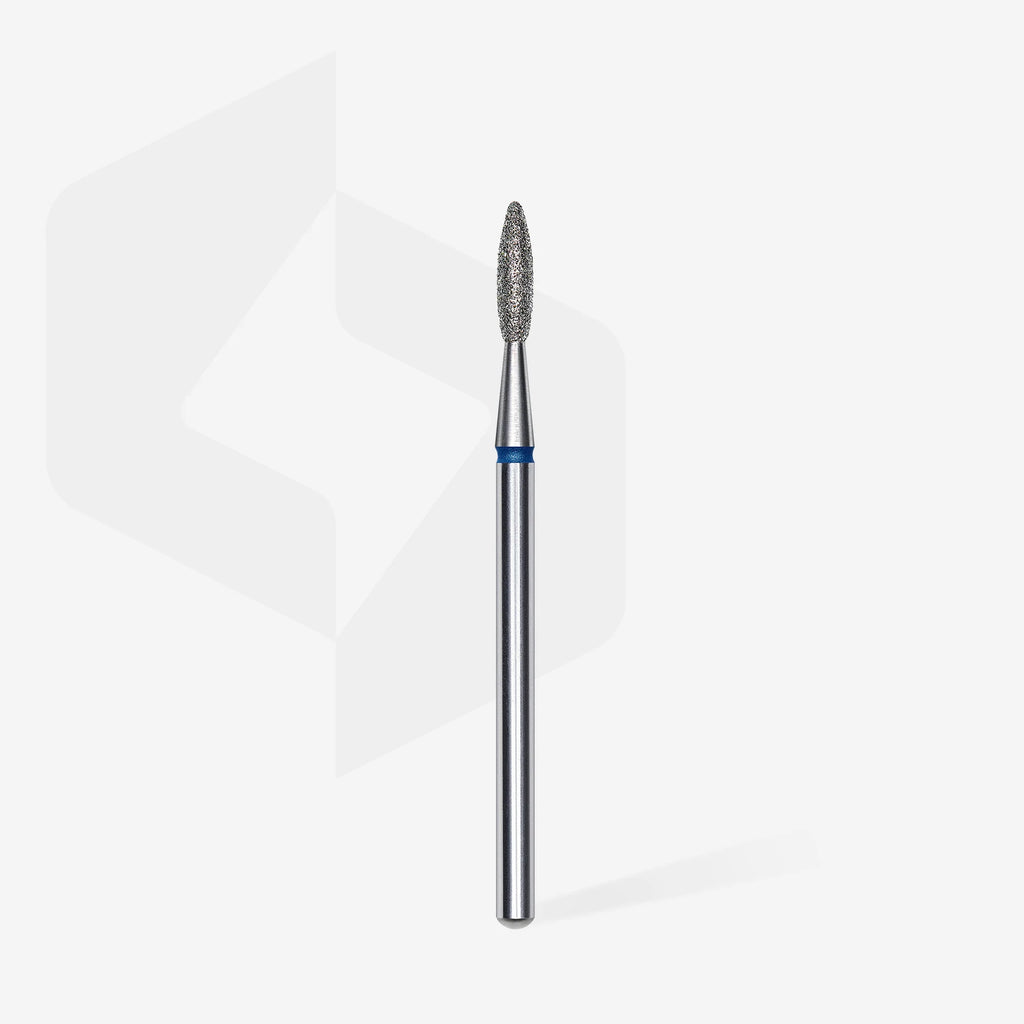 Fraise diamantée « Flamme » bleue, diamètre 2,1 mm, partie active 8 mm - STALEKS EXPERT