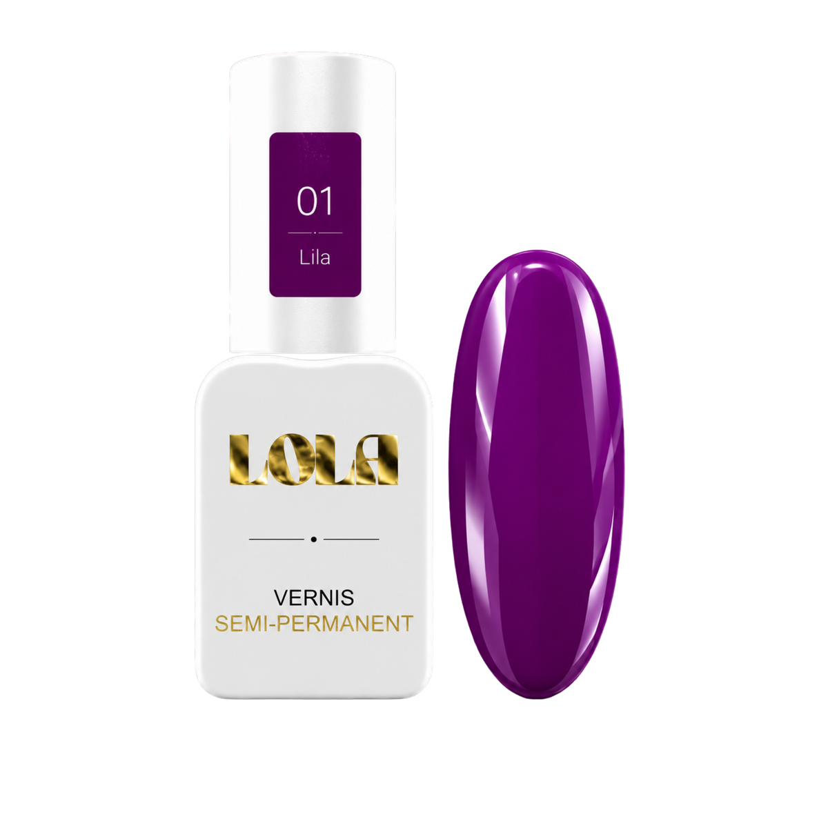 Vernis semi-permanent LOLA – 01 Lila