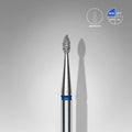 Fraise diamantée « Goutte » bleue, diamètre 1,6 mm, partie active 4 mm
