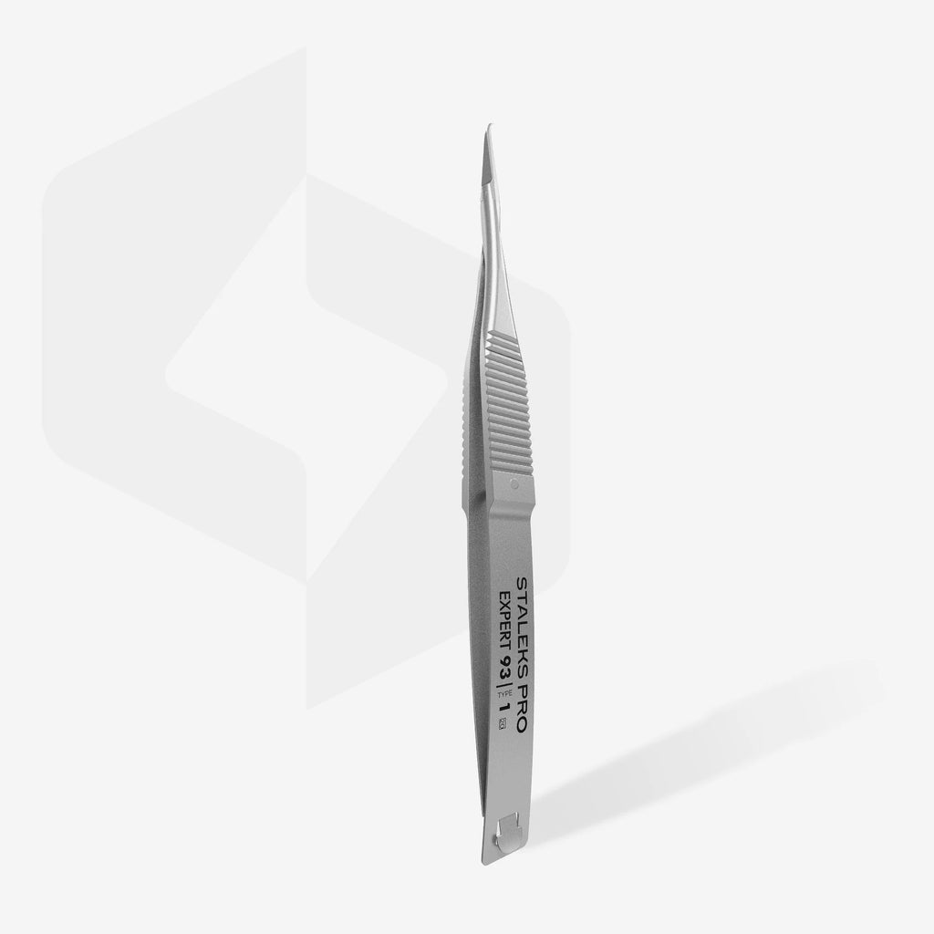 93 TYPE 1 Tweezers professionnels pour cuticules avec crochet - STALEKS