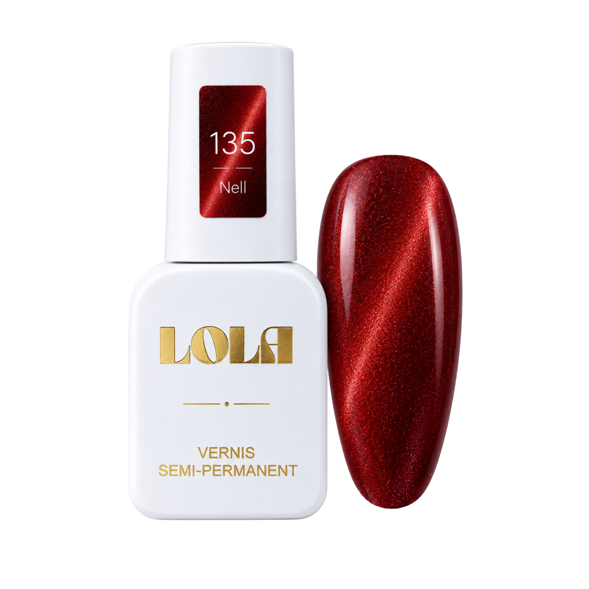 Vernis semi-permanent pailleté LOLA – 135 Nell