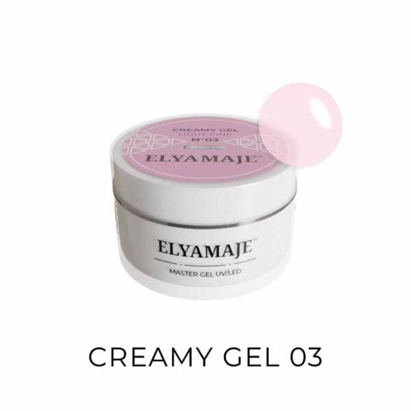 Light Pink n° 3 – Gel de construction – Creamy Gel UV LED – Elyamaje