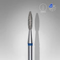 Fraise diamantée « Flamme » bleue, diamètre 2,1 mm, partie active 8 mm - STALEKS EXPERT