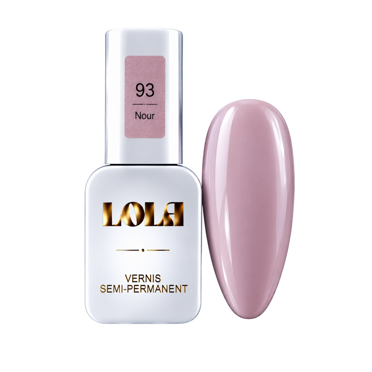 Vernis semi-permanent pailleté LOLA – 93 Nour