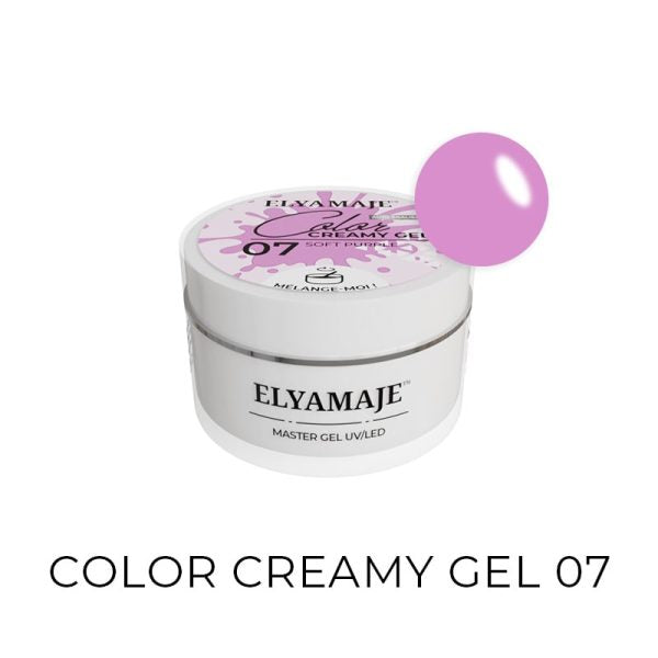 07 Soft Purple 20ml - Color Creamy Gel ELYAMAJE