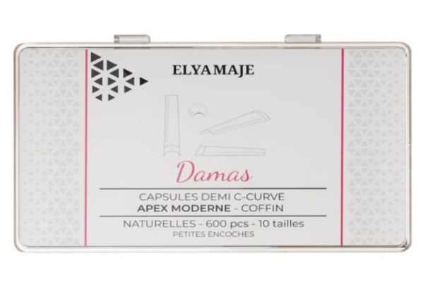 Damas – Naturelles – Demi Ccurve – Coffin – 600 Capsules – Elyamaje