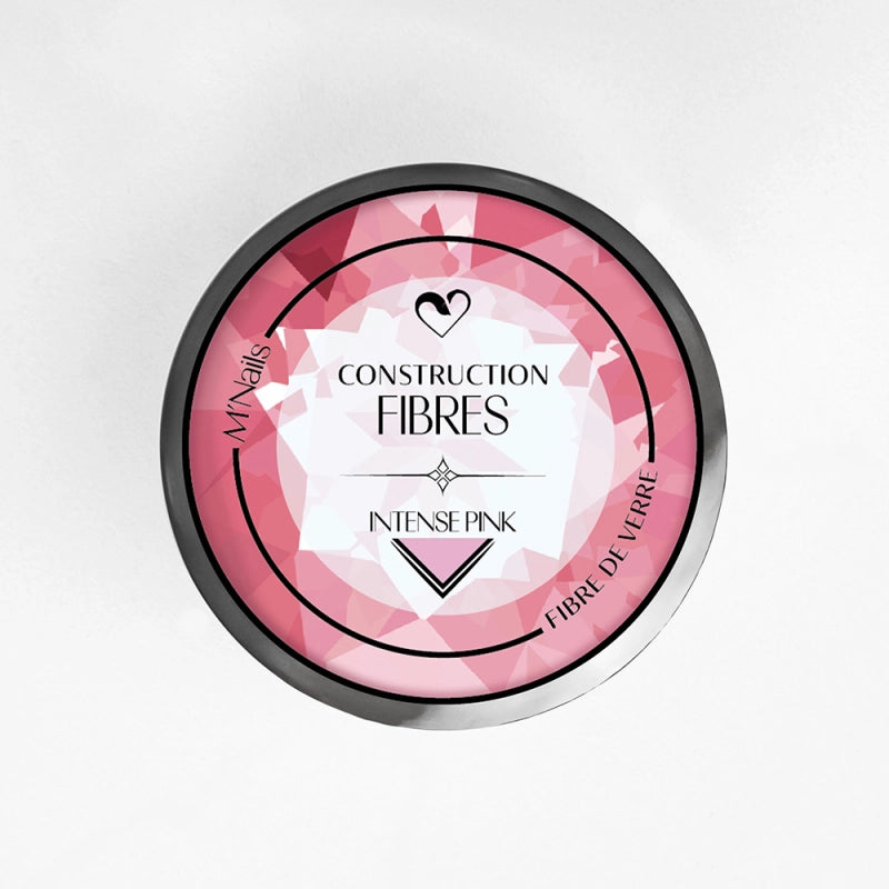 Gel de Construction Fibres Intense Pink 50ml - M'NAILS