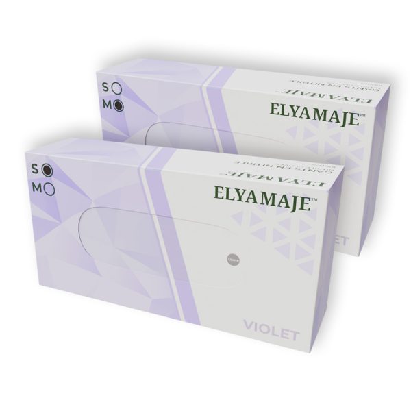 Gants en nitrile violet taille M - ELYAMAJE