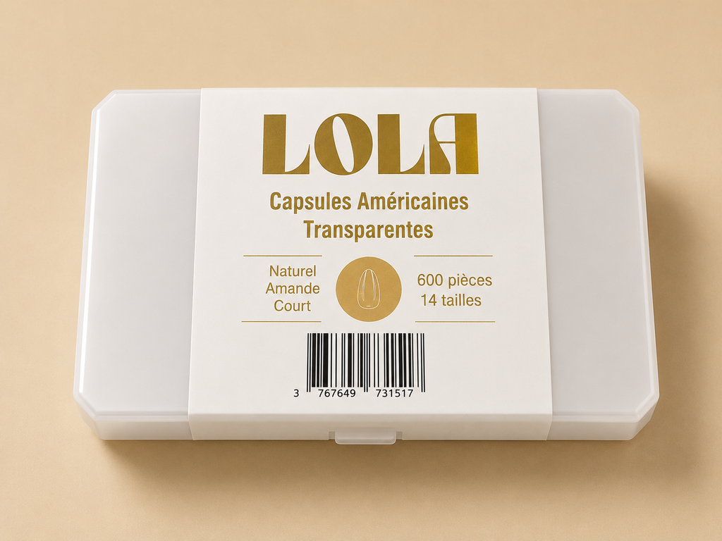 Capsules Américaines Transparentes - Naturel Amande - LOLA