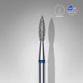 Fraise diamantée « Flamme pointue » bleue, diamètre 2,1 mm, partie active 8 mm