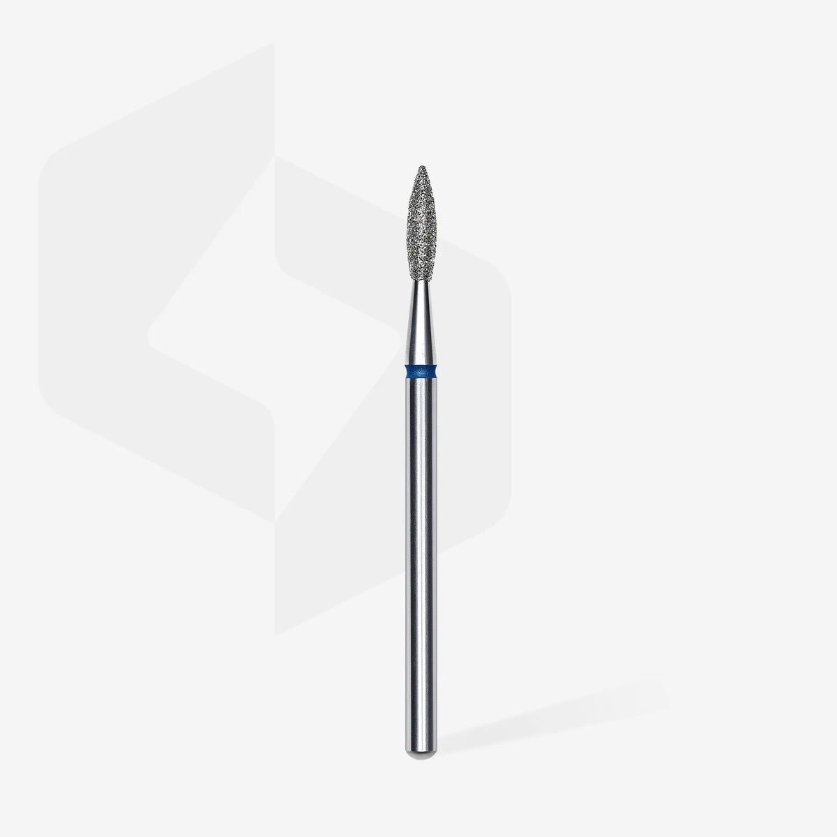 Fraise diamantée « Flamme pointue » bleue, diamètre 2,1 mm, partie active 8 mm
