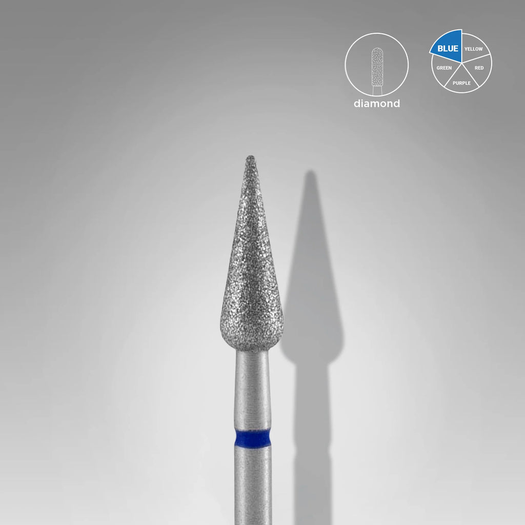 Foret à ongles diamant -"poire pointue" - STALEKS Pro
