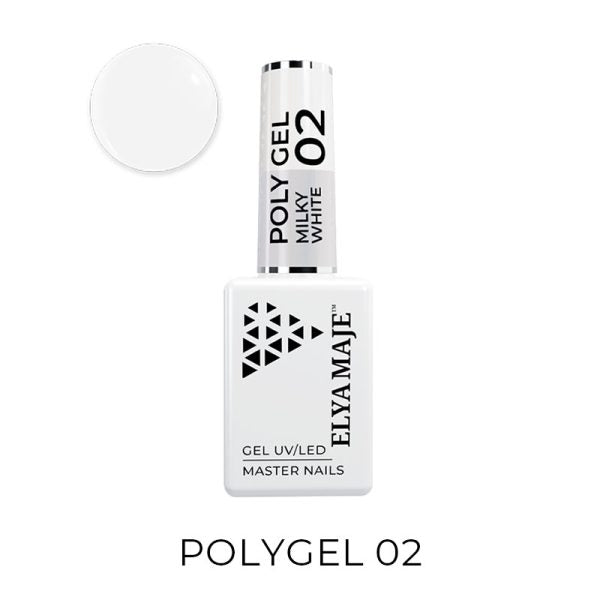 02 Milky White 15ml - Polygel ELYAMAJE