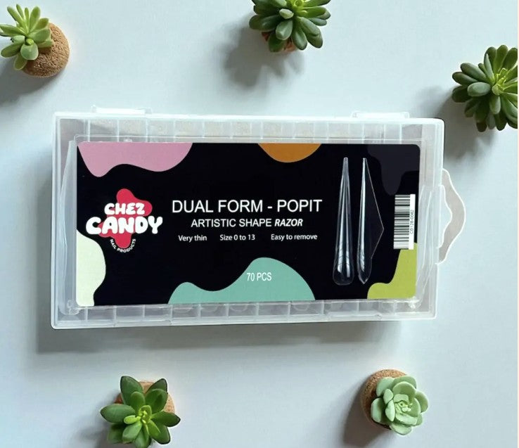 Popit - Dual Form Artistic Shape Razor 70pcs - CHEZ CANDY