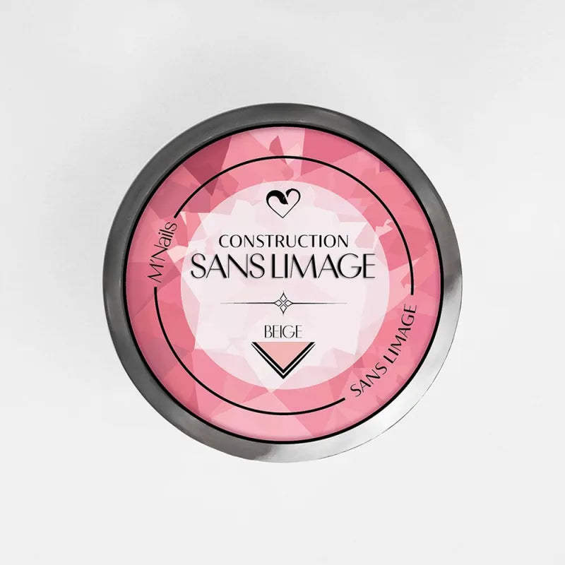 Gel de Construction sans Limage Beige 15ml - M'NAILS