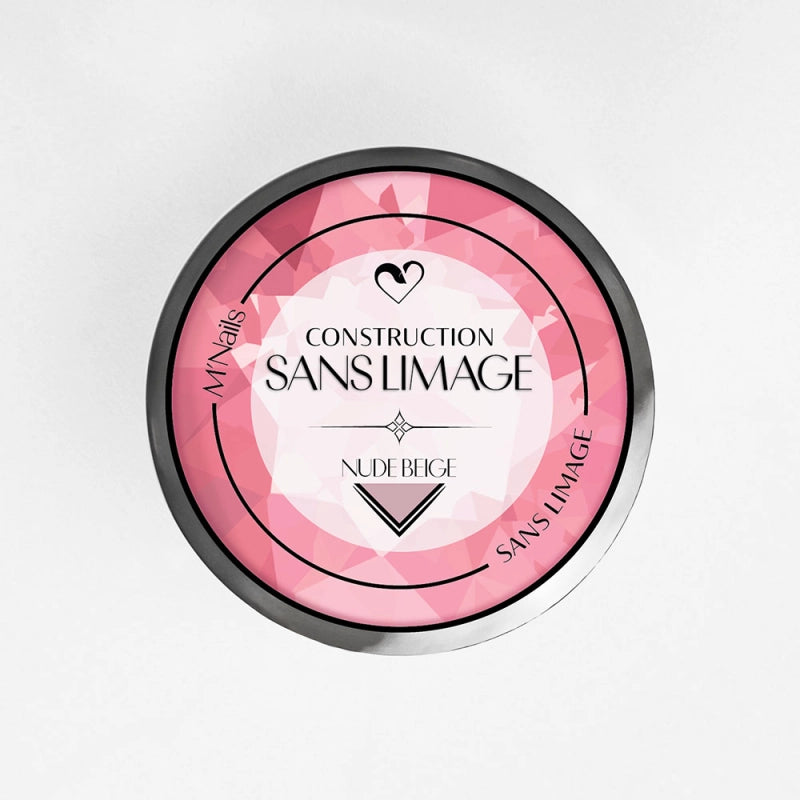 Gel de Construction sans Limage Nude Beige 50ml - M'NAILS