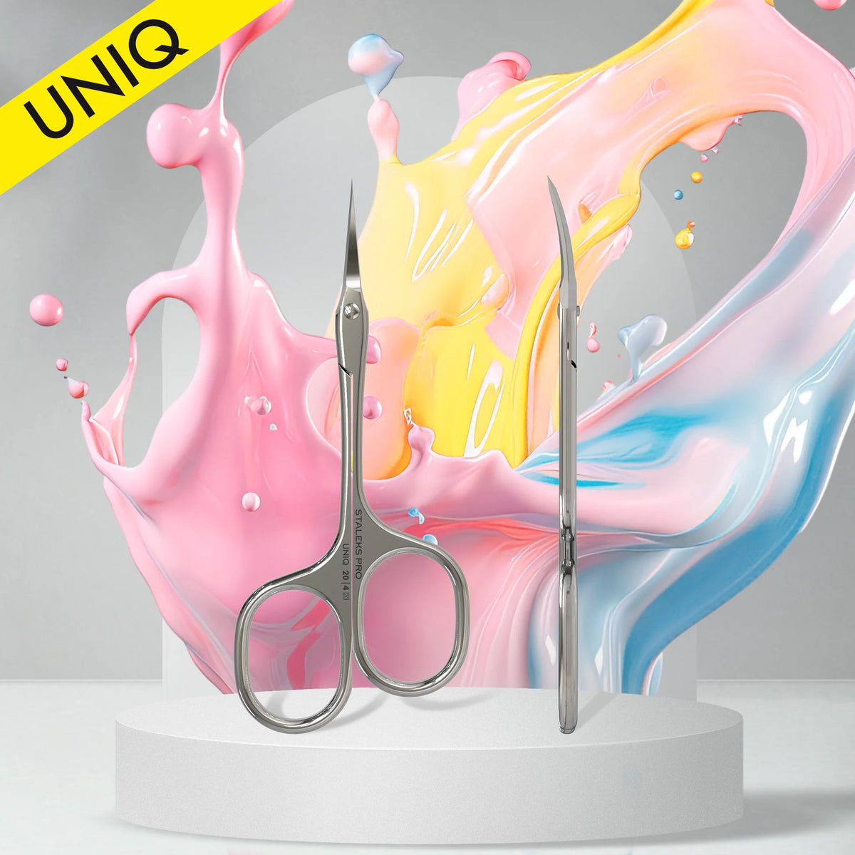 UNIQ 20 TYPE 4 Asymmetric Ciseaux professionnels pour cuticules - STALEKS