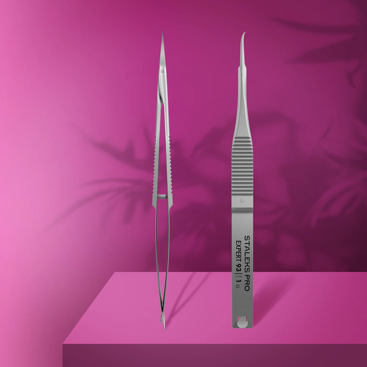 93 TYPE 1 Tweezers professionnels pour cuticules avec crochet - STALEKS
