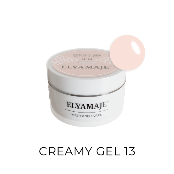 Nude Beige n°13 – Gel de construction – Creamy Gel UV LED – Elyamaje