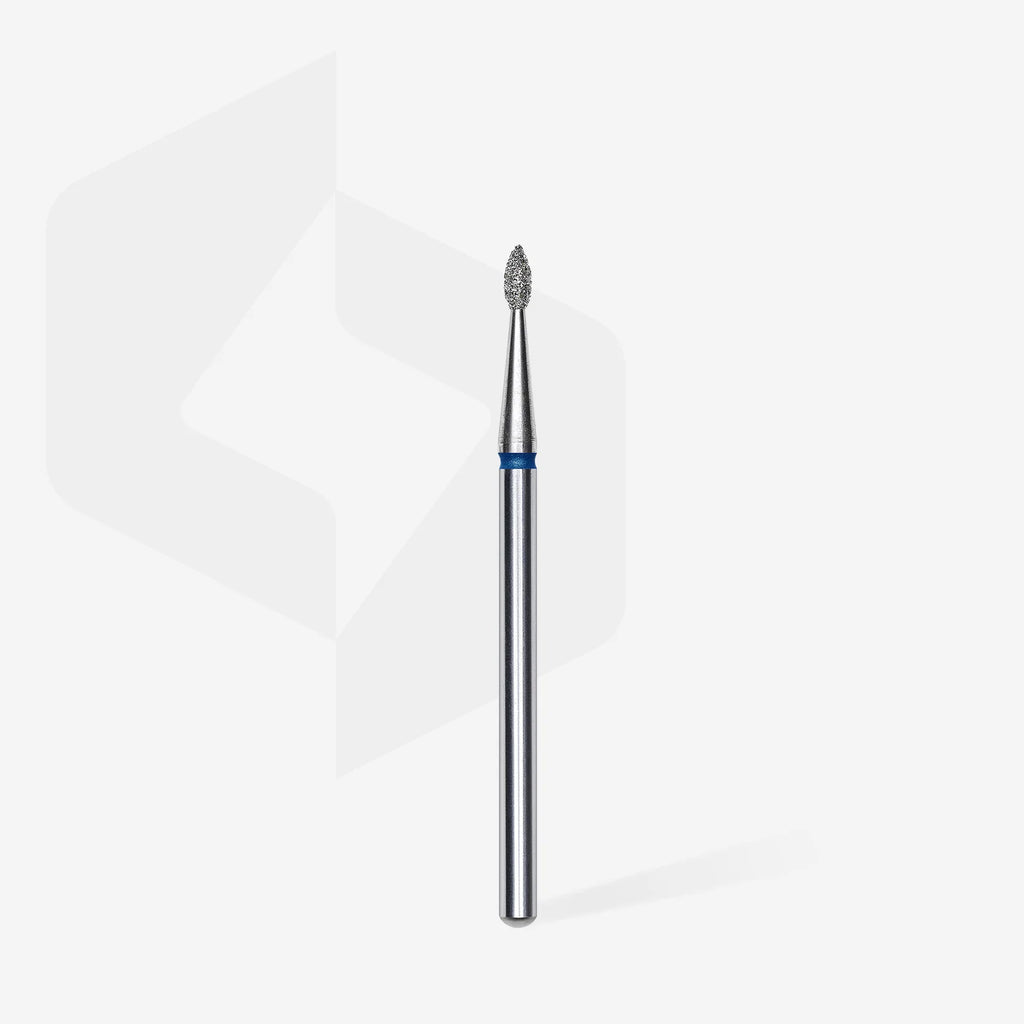 Fraise diamantée « Goutte » bleue, diamètre 1,6 mm, partie active 4 mm