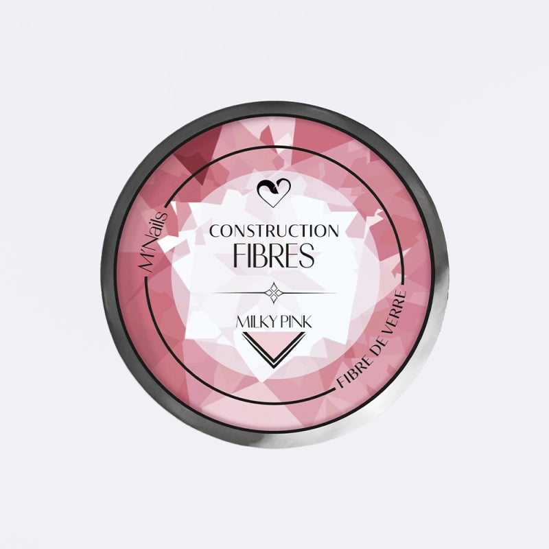 Gel de Construction Fibres Milky Pink 50ml - M'NAILS