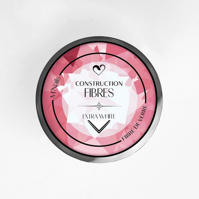 Gel de Construction Fibres Extra White 15ml - M'NAILS