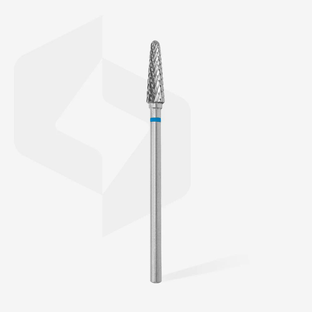 Fraise en carbure «cône tronqué» bleue, diamètre 4 mm, partie active 13 mm