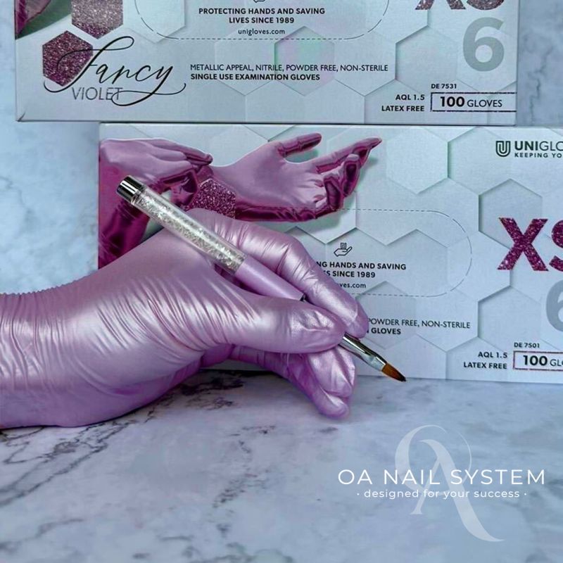 Gants Nitriles Shinny Purple