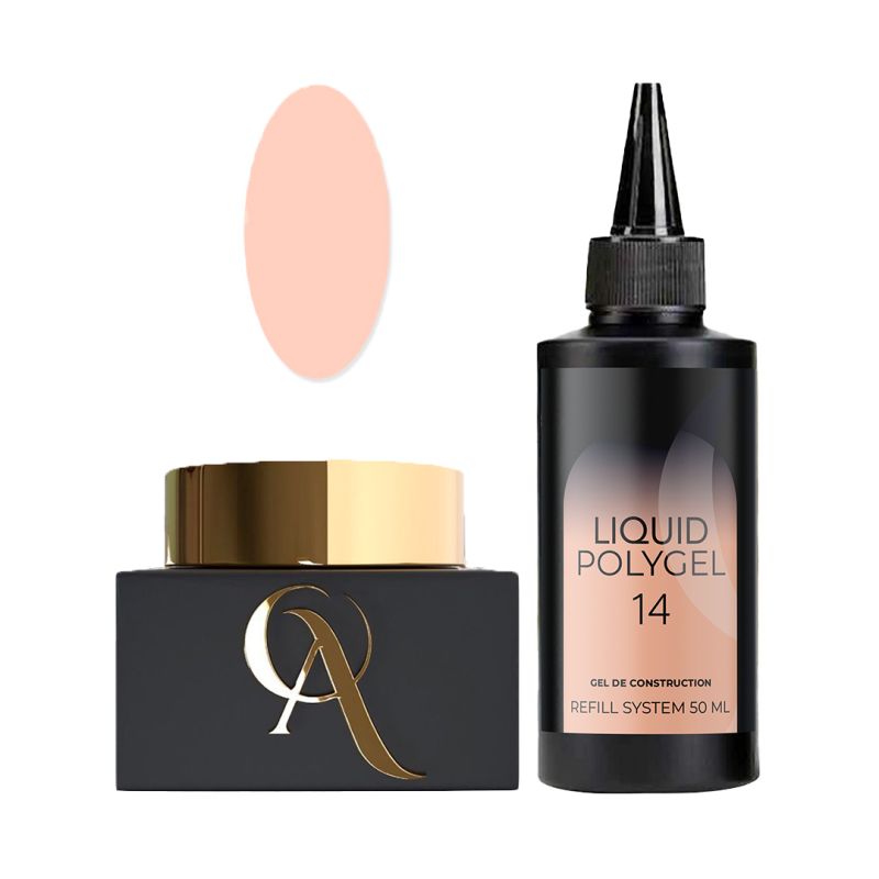 LIQUID POLYGEL - 14 - PASTEL COLLECTION - OA NAILS SYSTEM