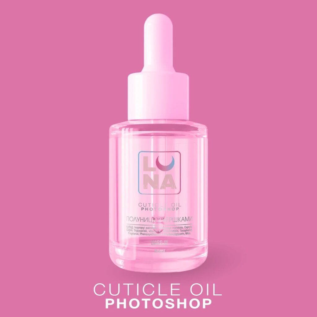 Photoshop Oil Dry Cuticle Oil with Strawberry with Cream 30ml - LUNAMOON