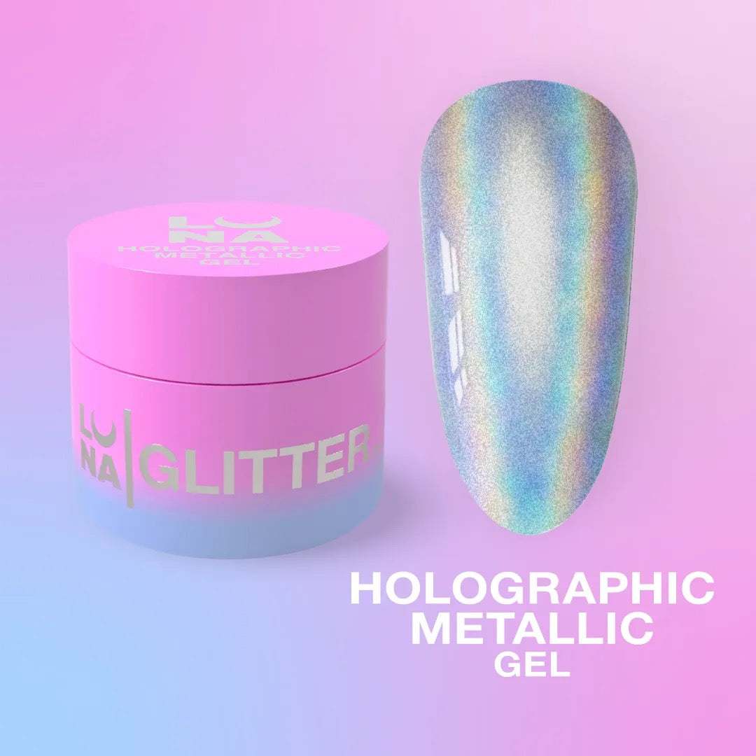 Gel Nail Art Holographique Métallique - LUNAMOON