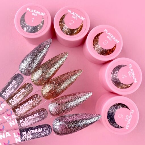 Gel Paint Glitter Platinum N°1 Luna - LUNAMOON