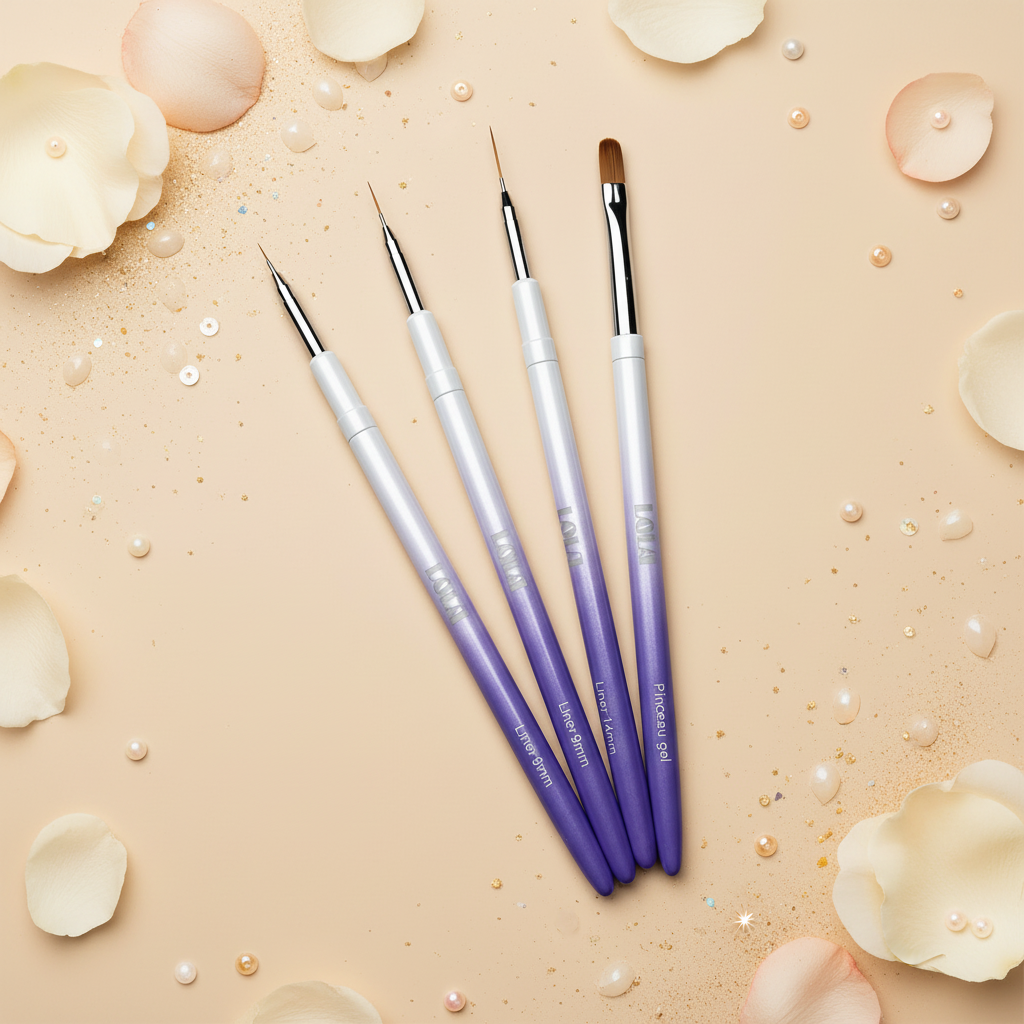 Pinceaux violet Liner & Gel - LOLA