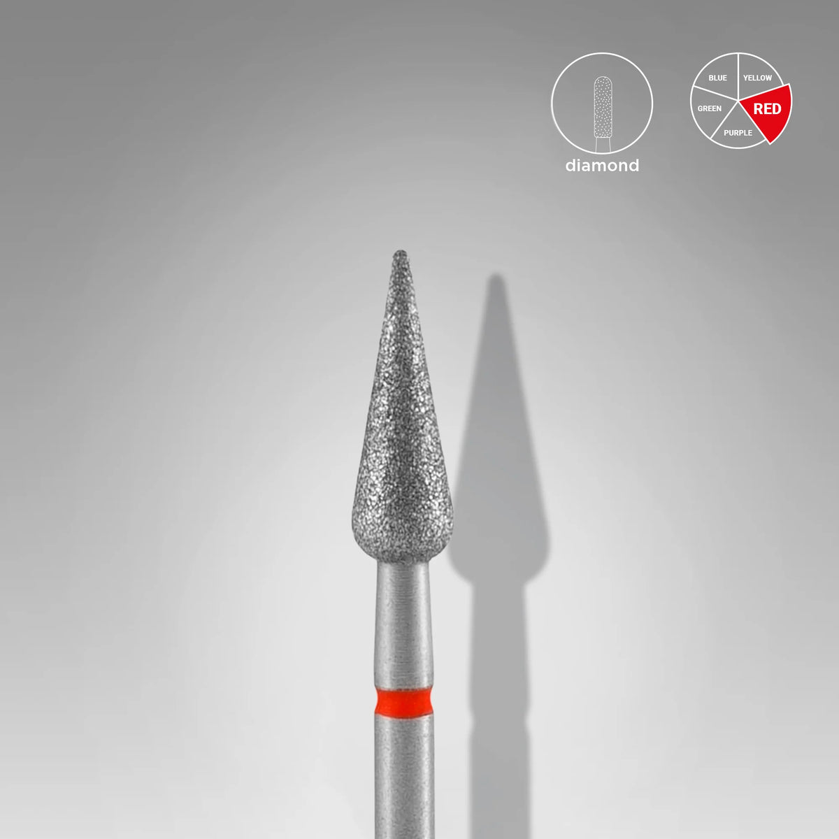 Foret à ongles diamant - "poire pointue" - STALEKS Pro