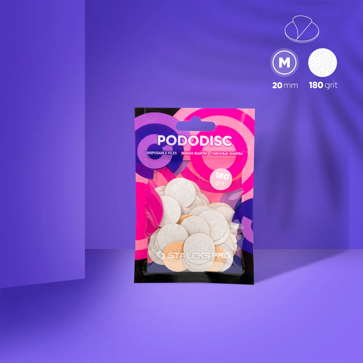 PODODISC M grain 180, 20 mm (50 pcs)